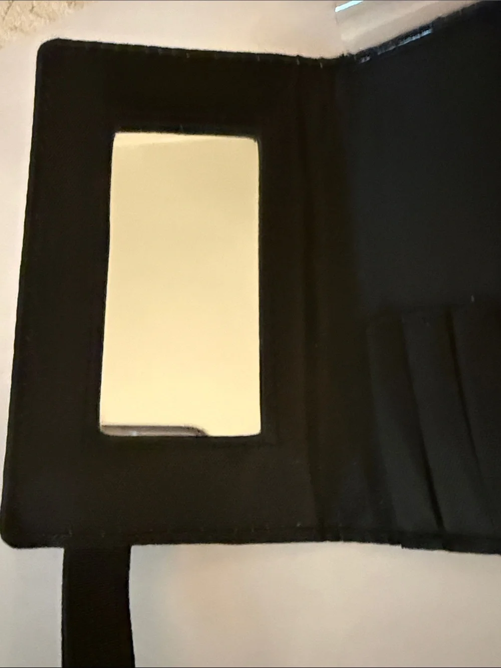 Sonia Kashuk Black Wristlet Mini Makeup Brushes Pouch with Logo